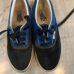 Black and Blue Vans Size 1